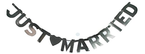 Bada Bing 6tlg. Set Hochzeitsdeko Just Married Dekoration Hochzeit Spirale Bilderrahmen Konfetti - 2