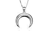 collar media luna invertida oro ❤️ Gargantilla Mujer para Regalo Madre. Este Collar Luna tiene un acabado en rodio para que no se ennegrezca la Plata y sea un Regalo para Mujer perfecto.