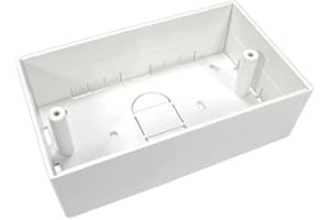 rhinocables Ethernet Back Box for Faceplate, Fits Wall Plate for Ethernet Cable Networking Sockets Surface Mount Box (1 PACK, 45mm)