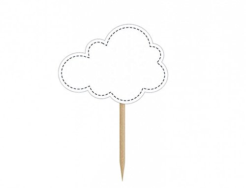 Cupcake und Kuchendeko Typ Flugzeug 6 Stück - 2