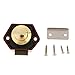 Produktbild B Blesiya Auto Mini Push Latch Knopfverschluss Mit Schließblech Für Wohnmobile, Reisemobile - Braun 45x35mm