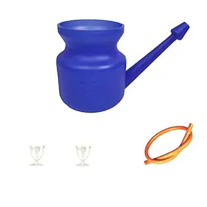 Yoga Store Wala Jal Neti Pot with Rubber Neti and Eye Cup