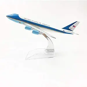 1:300 United States of Americas Air Force One Boeing 747-200B Scale Metal Model Aircraft, Highly Detailed Souvenir Model Aircraft Collection