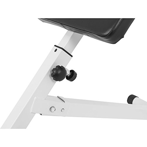 Gorilla Sports Rückentrainer klappbar Hyperextension – Bauchtrainer mit gepolsterter Beinfixierung – in schwarz oder weiß - 6