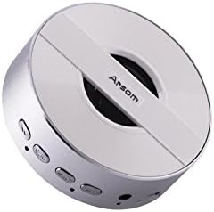 Arsom Ultra Portable Wireless Bluetooth Speakers Compatible with iPad/iPhone/Samsung and More (Silver)