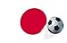 Produktbild 1art1 113022 Fußball - Japan Länder-Flagge Aufkleber Poster-Selbstklebendes Fensterbild 42 x 27 cm