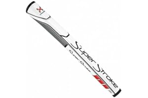 SUPER STROKE SuperStroke 1.0PT Golf Putter Grip, Black/Gray | Advanced Surface Texture That Improves Feedback and Tack | Even Grip Pressure with a More Pronounced Arc Design and Slim Profile | Tech-Port (73001)