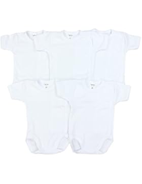 TupTam Unisex Baby Kurzarm Wickelbody Baumwolle 5er Pack