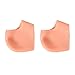 Produktbild 1 Paar Silikon Gel Heel Guard Unterstützung Fußpflege Protektoren Schmerzlinderung für Plantar Fasciitis Sporn Cracked Heels - Hautfarbe