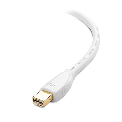 Cable Matters® Gold überzogene Mini Displayport (Thunderbolt™ Port kompatibel) auf DVI Mann zum weiblichen Adapter in Weiß - 3