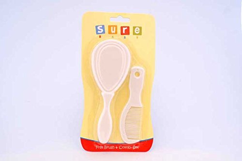 Sure Baby White Brush and Comb Set
