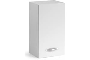 WEBMARKETPOINT Pensile per Cucina componibile Bianco frassinato Cm 30x32xH 72 1 Anta