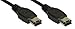Produktbild InLine 34055 0,5 m schwarz Kabel Firewire – FireWire-Kabel (400 Mbit/s, Schwarz, DIGITAL-Camcordern, DVDs)