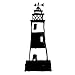 Produktbild 1 inch Lighthouse rubber stamp - 1981