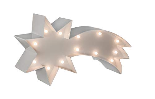 Stella Di Natale A Batteria.Marquee Lights Stella Cadente Shooting Star Stella Di Natale Con Illuminazione A Led In S Batteria Alimentata In Metallo Verniciato A Polvere Odontotal Com Uy