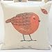 Produktbild ZFSaleStore Lovely Red Bird Decorative Pillow Case 18 x 18 inch