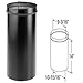 Produktbild M & G Duravent 10DBK-SC 10 Inch Dura-black 24-ga Welded Black Stovepipe Slip Connector, 14 Inch Long With 10 Inch Of Adjustment by M&G DuraVent