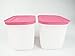 Produktbild TUPPERWARE Gefrier-Behälter 1,1L pink-weiß hoch G35 (2) Eis-Kristall Eiskristall