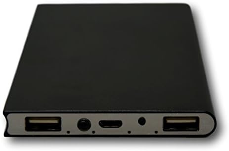 Mobile Power Bank 10000mAh (Black) - 2.1A / 1.5A plus Light