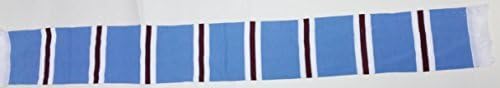 simpsonsfootball Manchester City Bar Scarf Claret Blue White