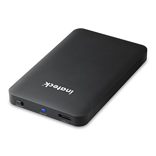 [UASP und SATA3] Inateck USB 3.0 Externes Festplattengehäuse für 9.5mm 7mm SATA HDD SSD Festplatten (2,5 Zoll) Werkzeuglose HDD Installation