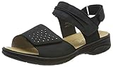 Wechselfussbett mit Klett Rieker Damen 64571-15 Geschlossene Sandalen, Blau (Ozean/Silver/Pazifik 15), 40 EU