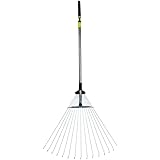 Sharpex Telescopic Metal Rake, Adjustable Rake for Quick Clean Up of ...