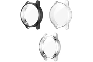 Bexido Case Screen Protector Compatible with Garmin Vivoactive 4S/Venu 2S 40mm, [3 Pack] All-Around TPU Protective Case Cover Soft Bumper Shell for Vivoactive 4S/Venu 2S
