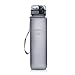 Produktbild Uzspace Sporthallen Schulen Tritan Wasserflasche Bpa-Frei Wandern Radwandern Wasserflasche Mit Flip-Top Deckel - grau - 1L