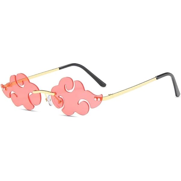 Buy KENMA Akatsuki Light Red Cloud Shaped Unisex Sunglasses Anime