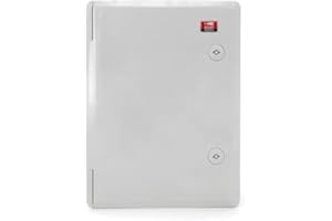 KOOP ELEKTRO Armadio di controllo industriale IP65, piastra di montaggio zincata, con guarnizione perimetrale, alloggiamento vuoto, in plastica ABS, 320 x 420 x 180 mm, 32 x 42 x 18 mm Grigio chiaro