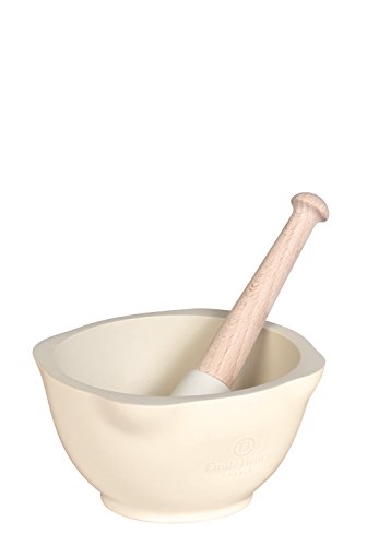 Emile Henry Mörser Keramik glasiert Lehmfarben