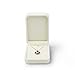 Produktbild Oirlv Ringschatulle aus Samt für Hochzeit / Verlobung / Valentinstag, Weiß, ideal als Geschenkbox Pendant Box