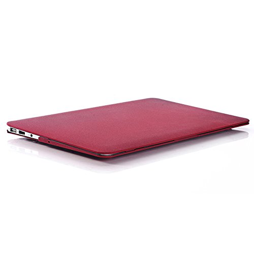 hibote MacBook Pro 13,3 „Fall mit Retina Display, Soft-Touch-Kunststoff-Hartschalen-Snap On Carrying Case Cover für Apple MacBook Retina 13-Zoll-A1502 / A1425 Weinrot - 5