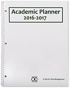 2017-2018 Academic Planner, A Tool for Time Management, Best Weekly & Monthly Student Planner for Keeping Students On Track, On Task, On Time, Size 8.5 x 11, White, Family Choice Award Winner
