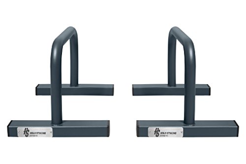 HOLD STRONG Fitness – Low Parallettes (Für Calisthenics, Bodyweight-Workouts, Liegestützgriffe) – Handstand Push-Ups, L-Sit, Planche, Liegestütze - 2