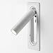 Produktbild CUICAN LED Bdeside Mini WandlampeModernen Drehbar Aluminium gehäuse Spotlight Für Flur Galerie Küche Wohnzimmer 3w-Weiß 17x7cm(7x3inch)