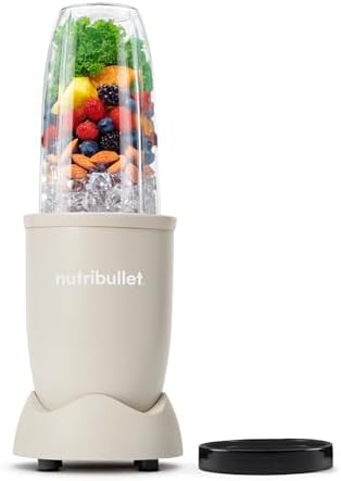 Nutribullet Pro 900 - Frullatore Multifunzione, Frullatore per Smoothie Nutrienti, Frutta e Verdura, Design Compatto, Uso Facile e Pulizia Veloce, 900W, Bicchiere 710ml, Mineral Tortora (NB904MASN)
