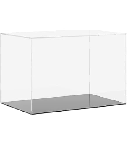 Protège Figurine Ensemble De Vitrine Acrylique Transparent, Base