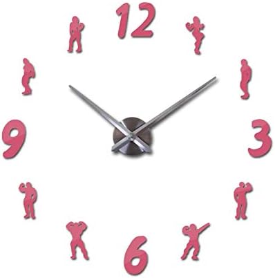 REDGHO Customization Wall Clock Acrylic Mirror Effect Clocks Diy 3D Stickers Large Decorative Quartz Watch
