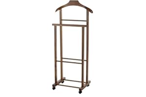 New Mottinox Doppio Indossatore Faggio da Camera Noce Miele in Legno 43x33x105h Cm