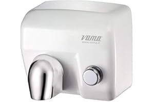 HDcasa Asciugamani Antivandalo in Acciaio con Bocchettone e Pulsante MOD. Ariel BP