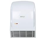 Calefactor de baño Orbegozo en color blanco, rejilla de ventilación Inox y piloto luminoso de funcionamiento