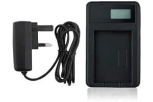 AAA PRODUCTS Mains Battery Charger for Olympus X-905, X-915, X-920, X-925, X-930, X-935, X-960, X-970, µ 1040, µ 1050 SW, µ 1060, µ 1070, µ 1200, µ 5000 Camera - Smart Display for Accurate Battery Charge Status