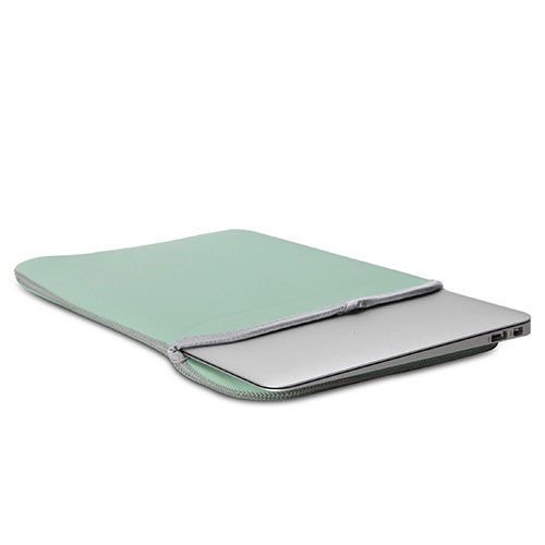 GMYLE(R) Hartschalenhülle 4-in-1, Hülle und Tastaturschutz aus Silikon, gummibeschichtet, transparenter Bildschirmschutz für MacBook Air, 11 Zoll, Türkis - 9