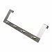 Produktbild Türhakenleiste Türhängeleiste Türgarderobe für Türen bis ca. 20 mm Falzstärke Edelstahl 30 x 10 cm Silber 4 Haken bis Max 8 kg belastbar (1stk)