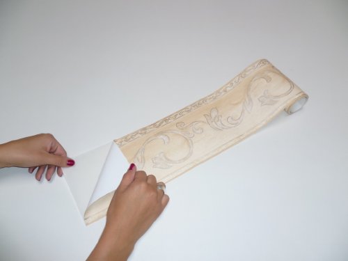 A.S. Création selbstklebende Bordüre Only Borders 9 Borte beige creme metallic 895813 - 3