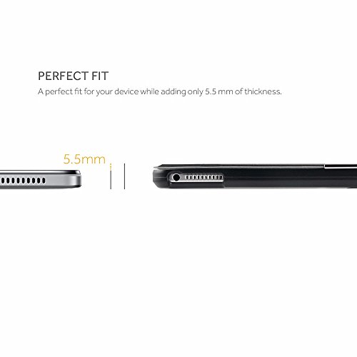 EasyAcc Huawei MediaPad M2 10.0 Hülle Case Tasche PU Leder zubehör hüllen für Huawei MediaPad M2 WiFi 25,4 cm (10 Zoll)/ Huawei MediaPad M2 Standard 25,4 cm (10 Zoll)/ Huawei MediaPad M2 LTE 25,4 cm (10 Zoll) Smart Cover mit Auto Sleep Wake up / Standfunktion (Schwarz, Kunstleder, Ultra dünn) - 5