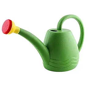 Go Hooked Premium Plastic Watering Can for Plants (Green) (1.8 Litre)