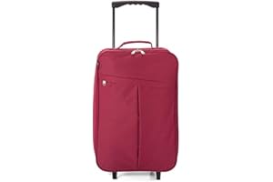 BENZI Maleta de Cabina Plegable, Equipaje de Mano, Especial Low Cost. (BZ5376 Rojo)
